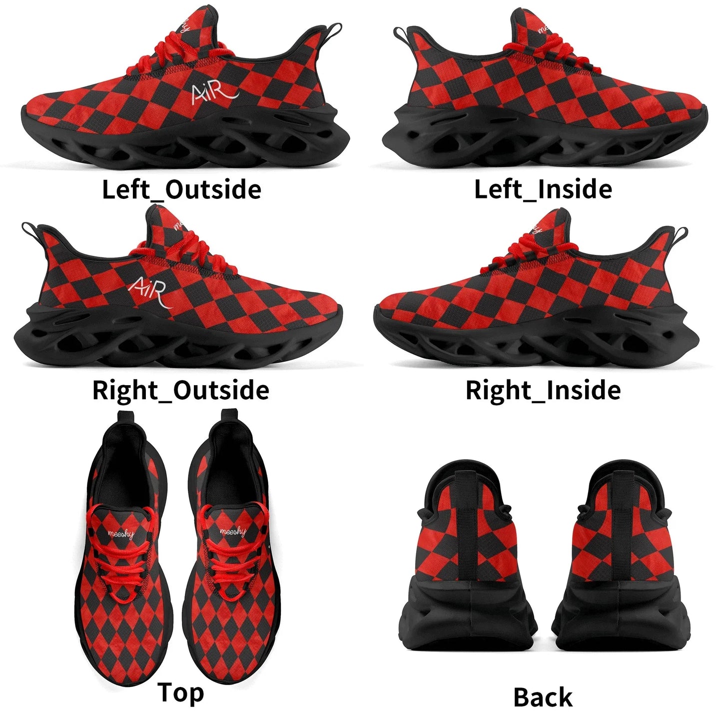 meeshy-air-athletic-sneaker-schwarz-rot-kariert-herren-sneaker-jlr-design-20 - JLR Design