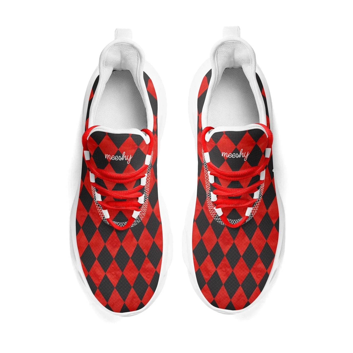 meeshy-air-athletic-sneaker-schwarz-rot-kariert-herren-sneaker-jlr-design-7 - JLR Design