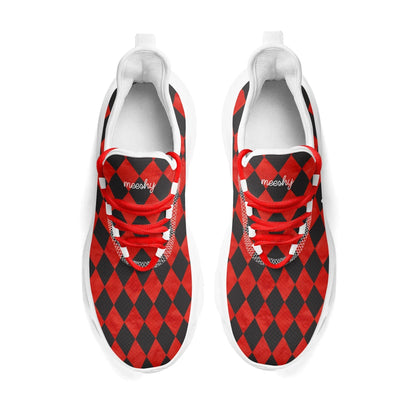 meeshy-air-athletic-sneaker-schwarz-rot-kariert-herren-sneaker-jlr-design-7 - JLR Design