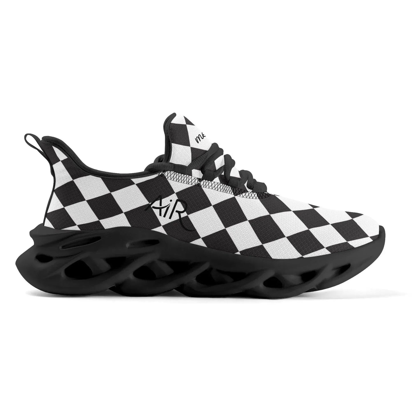 meeshy-air-athletic-sneaker-schwarz-weiss-kariert-damen-sneaker-jlr-design-7 - JLR Design