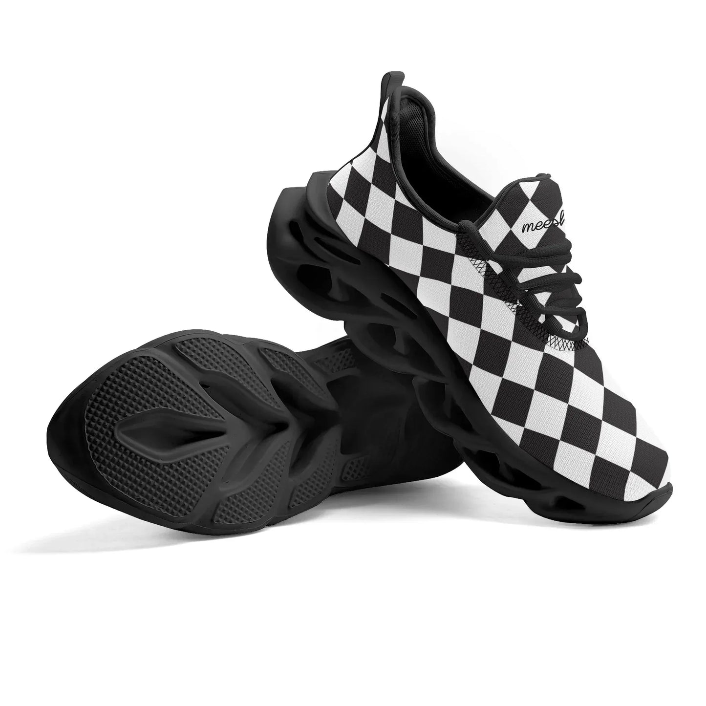 meeshy-air-athletic-sneaker-schwarz-weiss-kariert-herren-sneaker-jlr-design-18 - JLR Design
