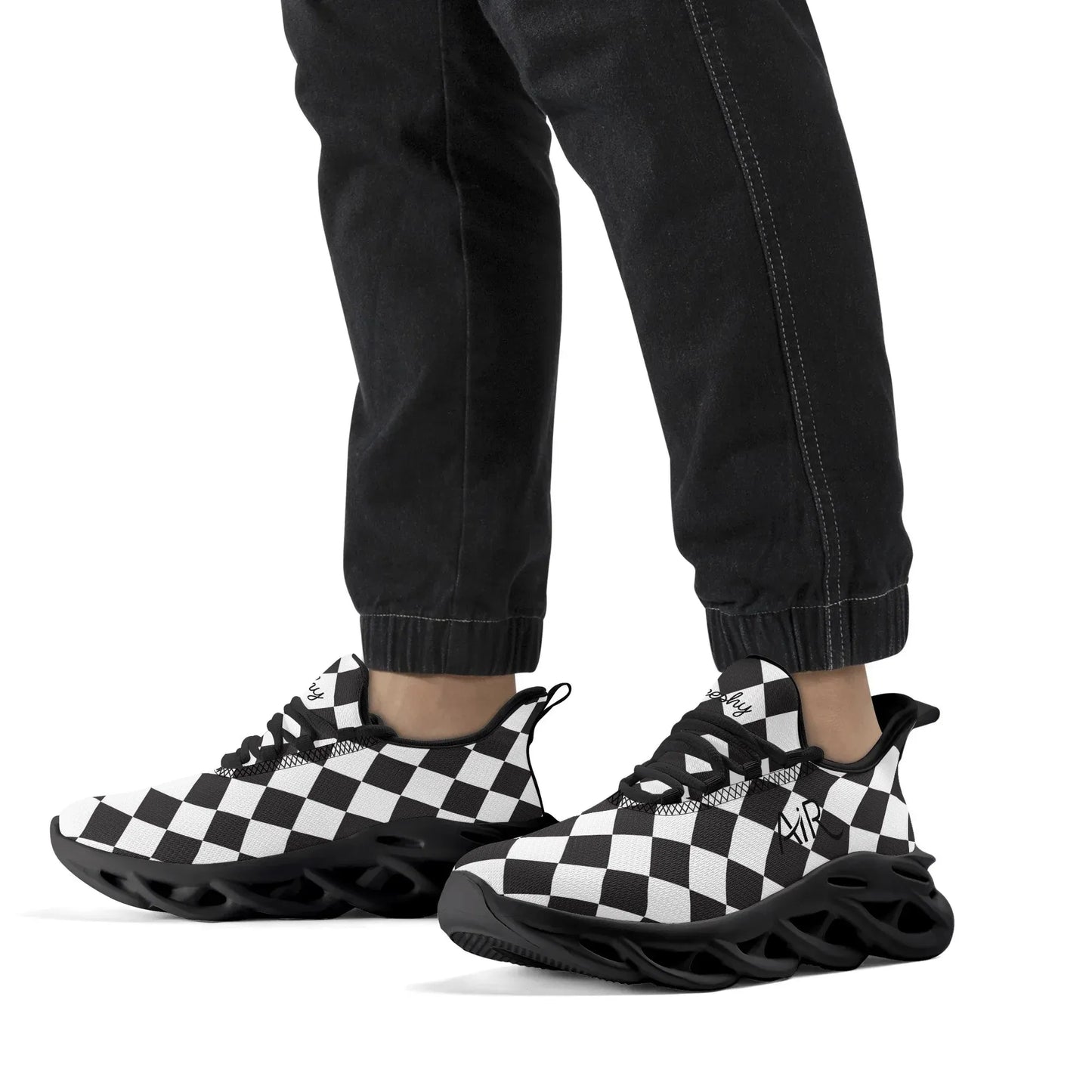 meeshy-air-athletic-sneaker-schwarz-weiss-kariert-herren-sneaker-jlr-design-19 - JLR Design