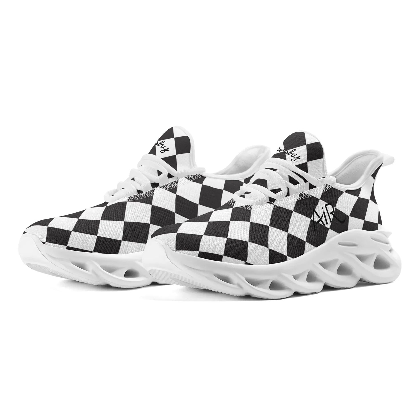 meeshy-air-athletic-sneaker-schwarz-weiss-kariert-herren-sneaker-jlr-design-2 - JLR Design