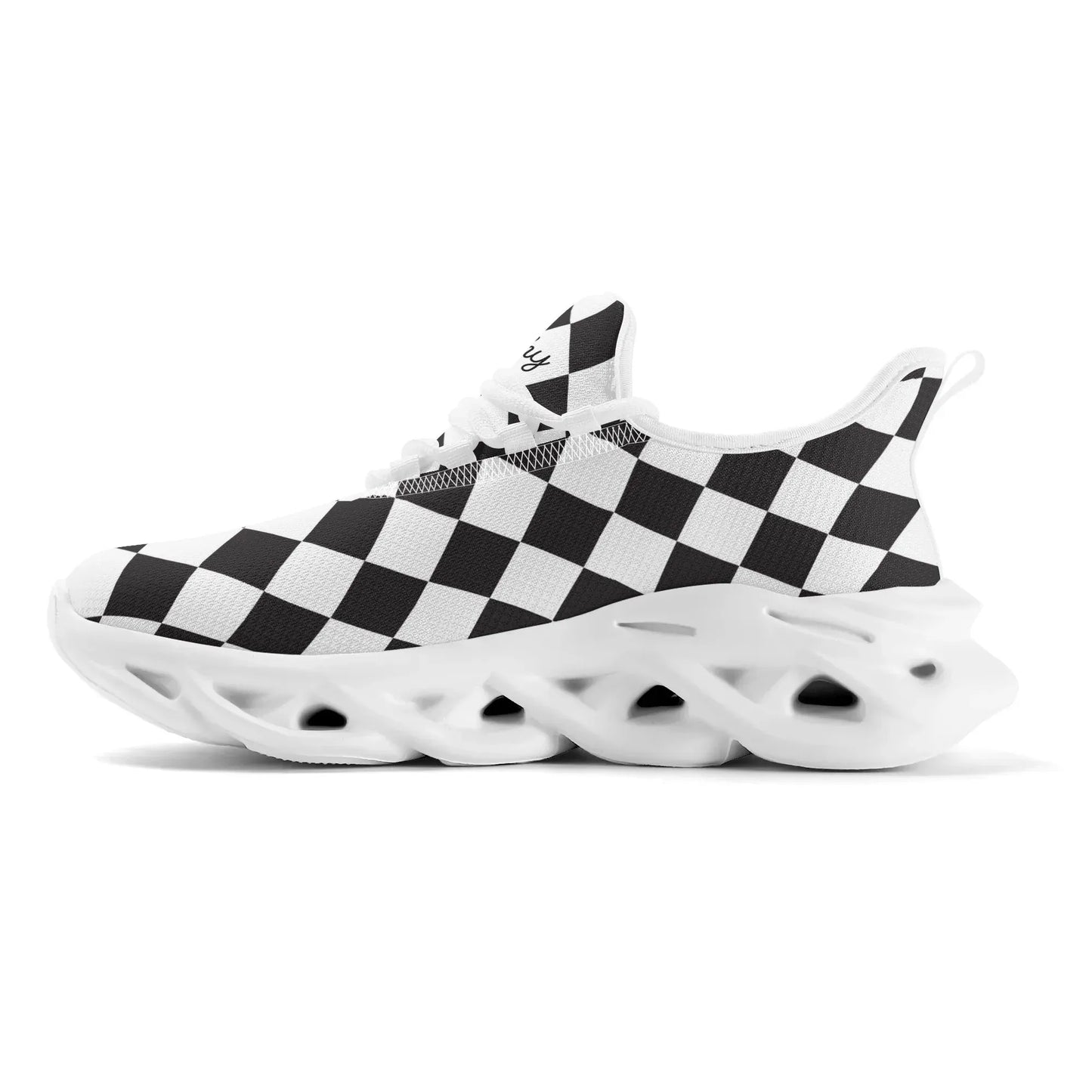meeshy-air-athletic-sneaker-schwarz-weiss-kariert-herren-sneaker-jlr-design-5 - JLR Design