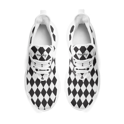 meeshy-air-athletic-sneaker-schwarz-weiss-kariert-herren-sneaker-jlr-design-7 - JLR Design