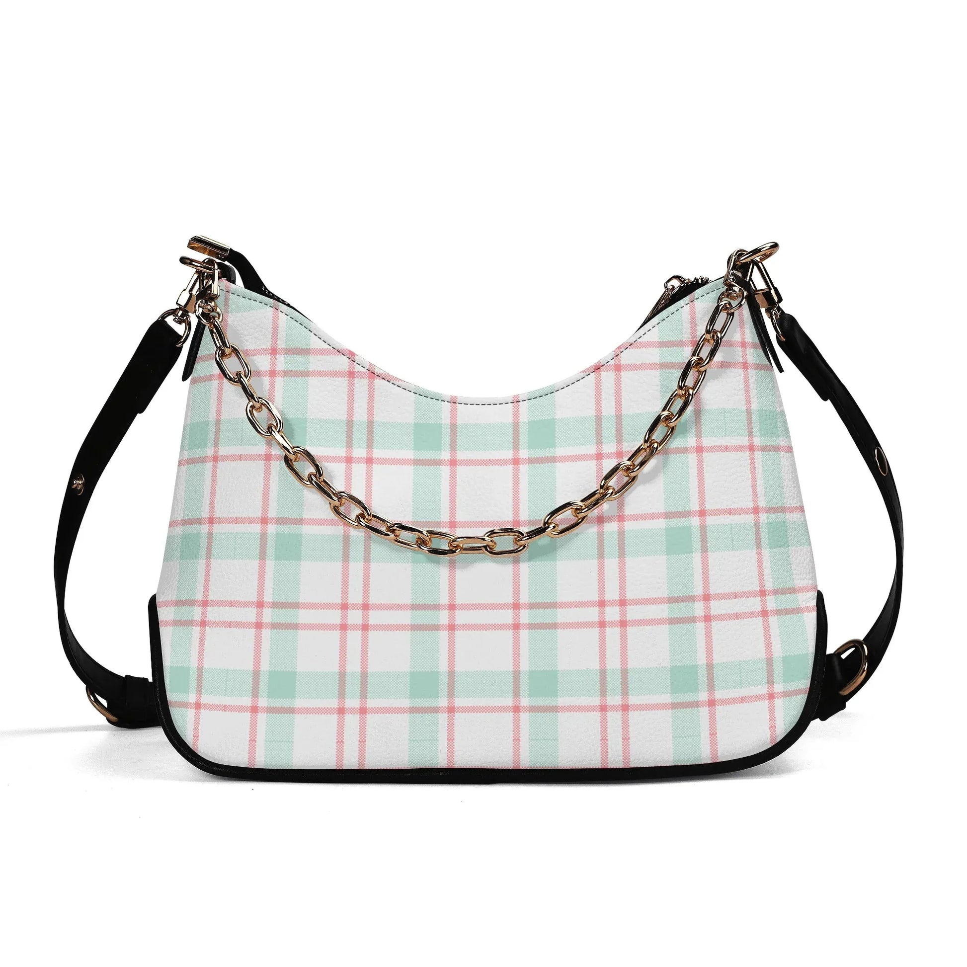 modisches-flanellmuster-elegante-umhangetasche-mit-kette-umhangetasche-jlr-design-1 - JLR Design