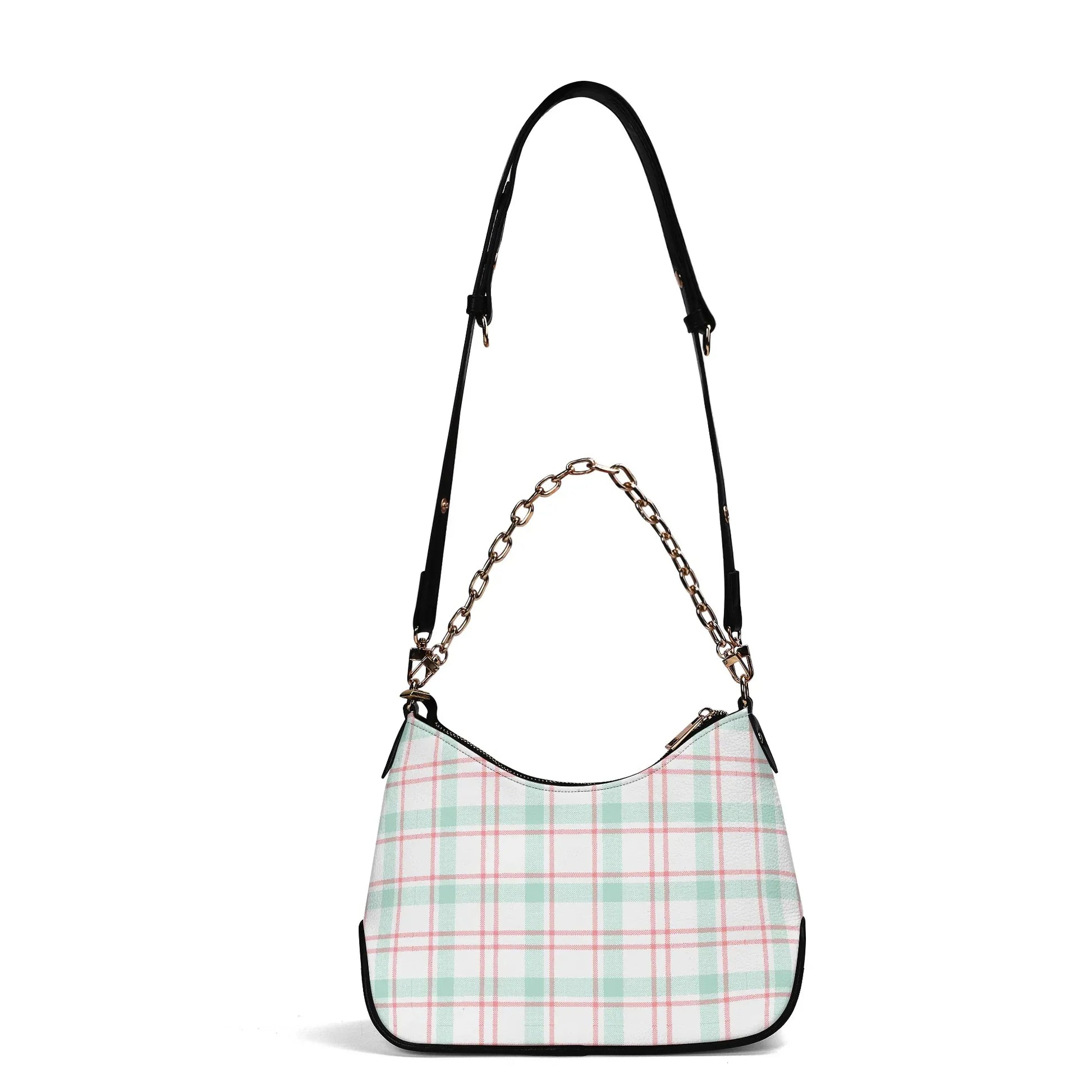 modisches-flanellmuster-elegante-umhangetasche-mit-kette-umhangetasche-jlr-design-5 - JLR Design