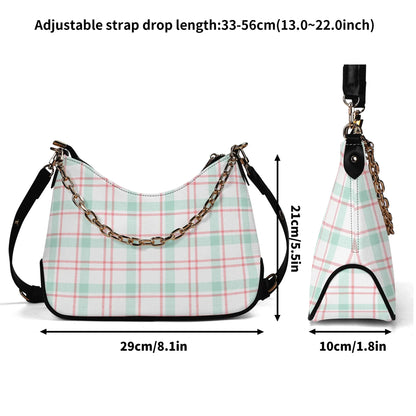 modisches-flanellmuster-elegante-umhangetasche-mit-kette-umhangetasche-jlr-design-7 - JLR Design