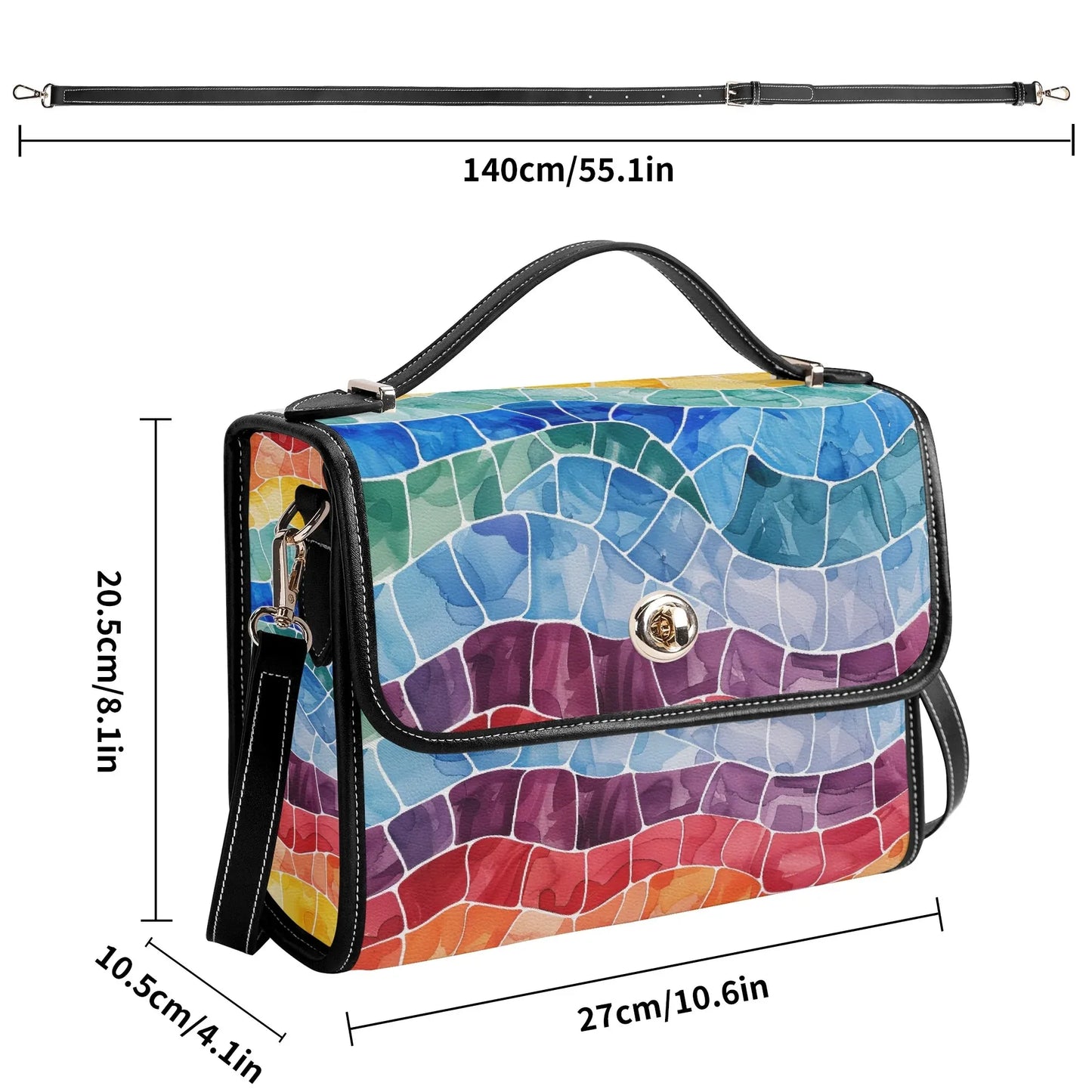 mosaic-regenbogen-satchel-bag-umhangetasche-umhangetasche-jlr-design-8 - JLR Design