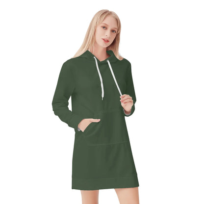 myrte-damen-hoodiekleid-warmes-velvet-kapuzenkleid-aus-weichem-samt-fleece-hoodiekleid-jlr-design-1 - JLR Design