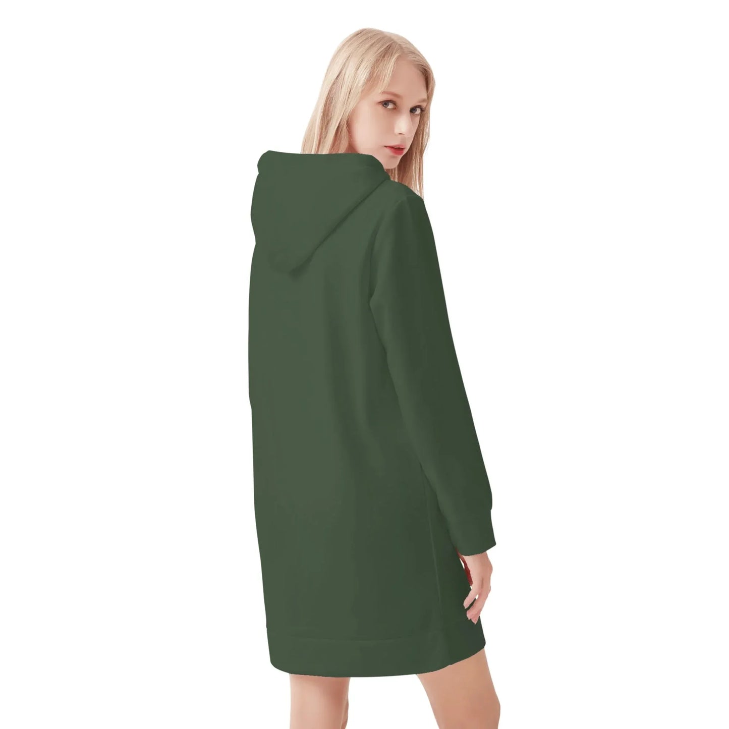 myrte-damen-hoodiekleid-warmes-velvet-kapuzenkleid-aus-weichem-samt-fleece-hoodiekleid-jlr-design-2 - JLR Design