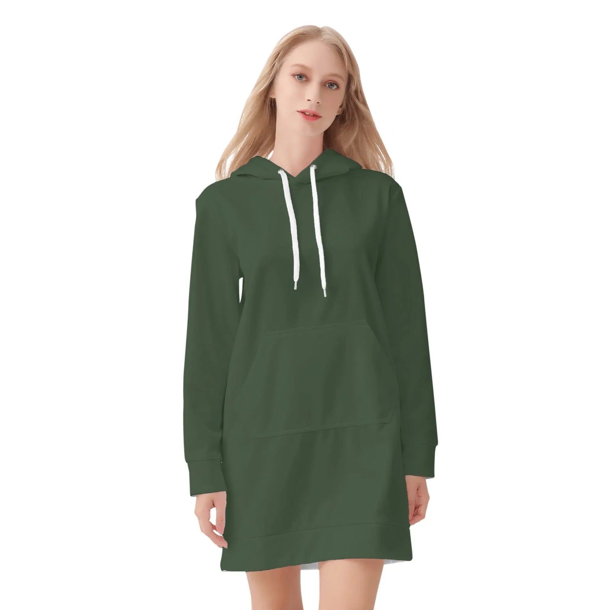 myrte-damen-hoodiekleid-warmes-velvet-kapuzenkleid-aus-weichem-samt-fleece-hoodiekleid-jlr-design-3 - JLR Design