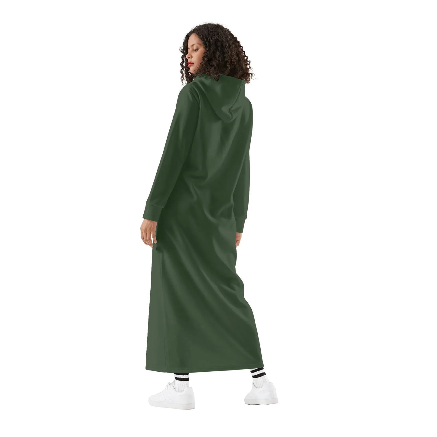 myrte-damen-maxi-hoodiekleid-knochellanges-kapuzenkleid-aus-weich-angerautem-fleece-hoodiekleid-jlr-design-2 - JLR Design