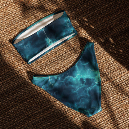 nachhaltiger-bandeau-bikini-blue-thunderbolt-recyceltes-material-mit-allover-druck-bikini-jlr-design-5 - JLR Design