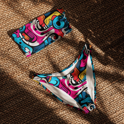 nachhaltiger-bandeau-bikini-colorful-graffiti-v2-recyceltes-material-mit-allover-druck-bikini-jlr-design-4 - JLR Design