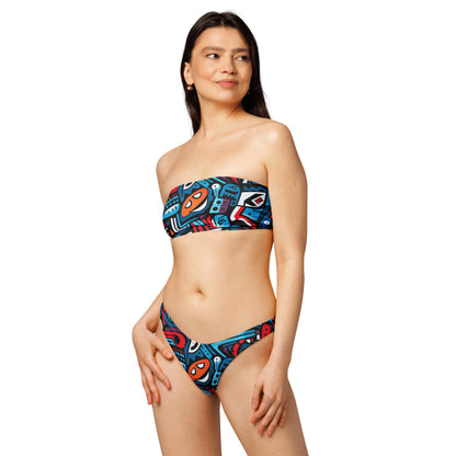 nachhaltiger-bandeau-bikini-colorful-graffiti-v4-recyceltes-material-mit-allover-druck-bikini-jlr-design-2 - JLR Design
