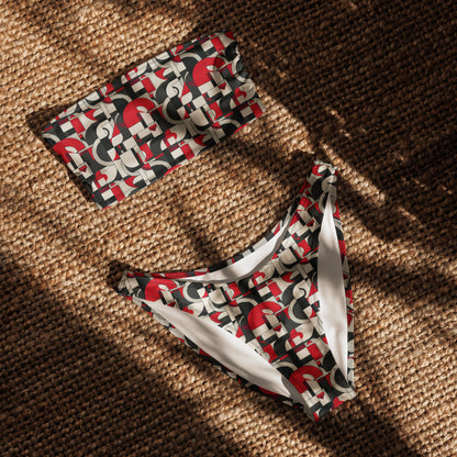 nachhaltiger-bandeau-bikini-geometry-v4-recyceltes-material-mit-allover-druck-bikini-jlr-design-4 - JLR Design
