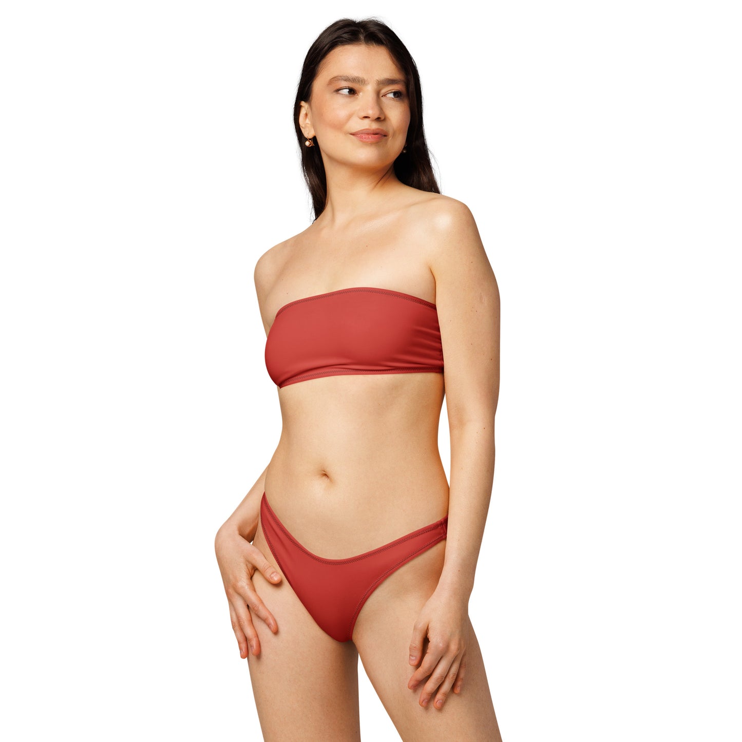 nachhaltiger-bandeau-bikini-harley-davidson-red-recyceltes-material-mit-allover-druck-bikini-jlr-design-2 - JLR Design