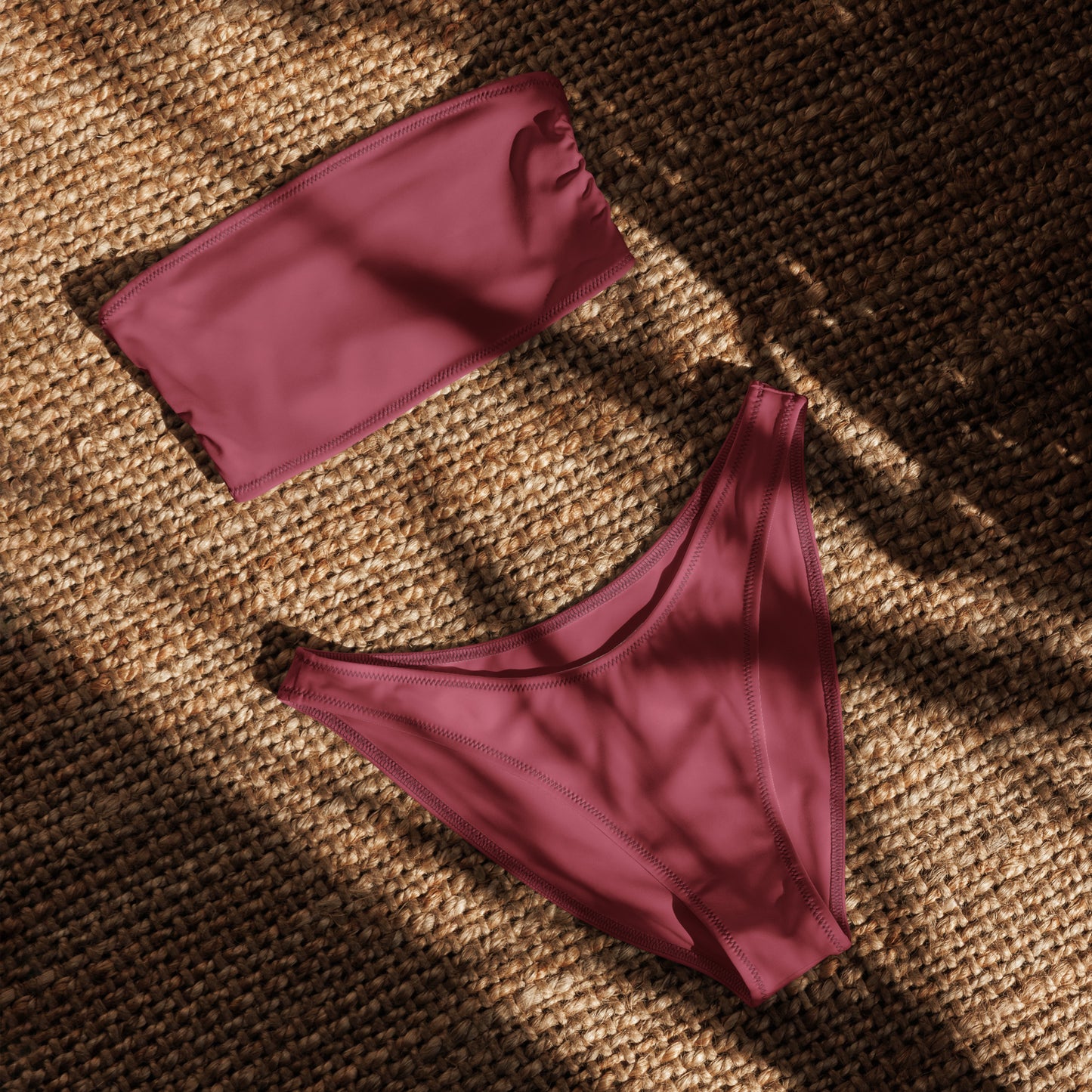 nachhaltiger-bandeau-bikini-hippie-pink-recyceltes-material-mit-allover-druck-bikini-jlr-design-4 - JLR Design