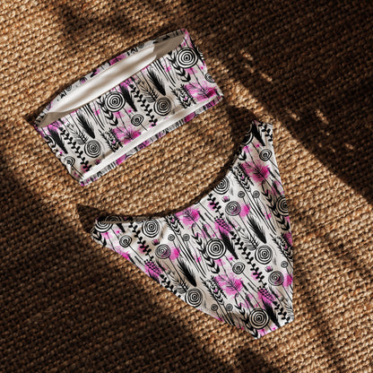 nachhaltiger-bandeau-bikini-inky-petals-v2-recyceltes-material-mit-allover-druck-bikini-jlr-design-5 - JLR Design