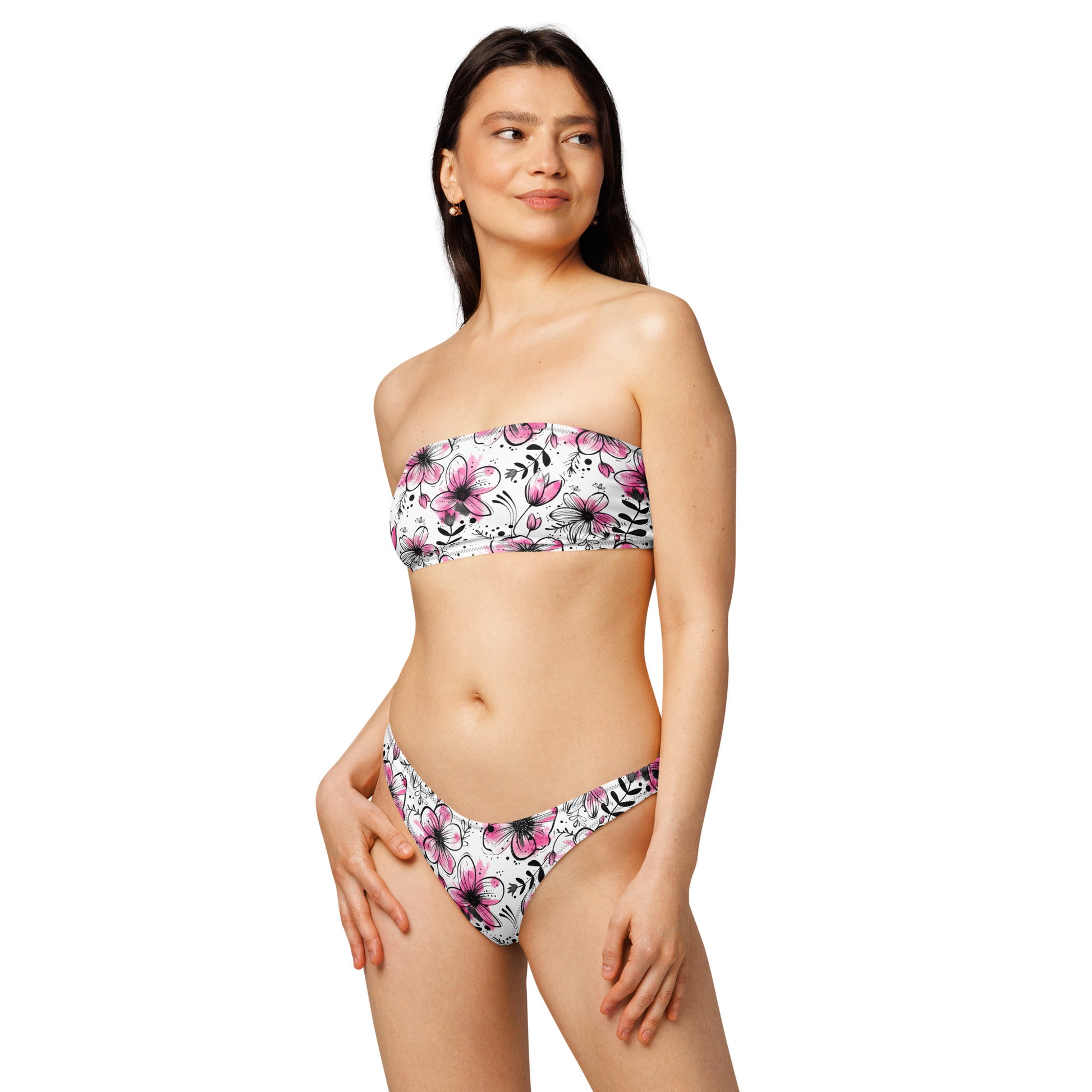 nachhaltiger-bandeau-bikini-inky-petals-v3-recyceltes-material-mit-allover-druck-bikini-jlr-design-2 - JLR Design
