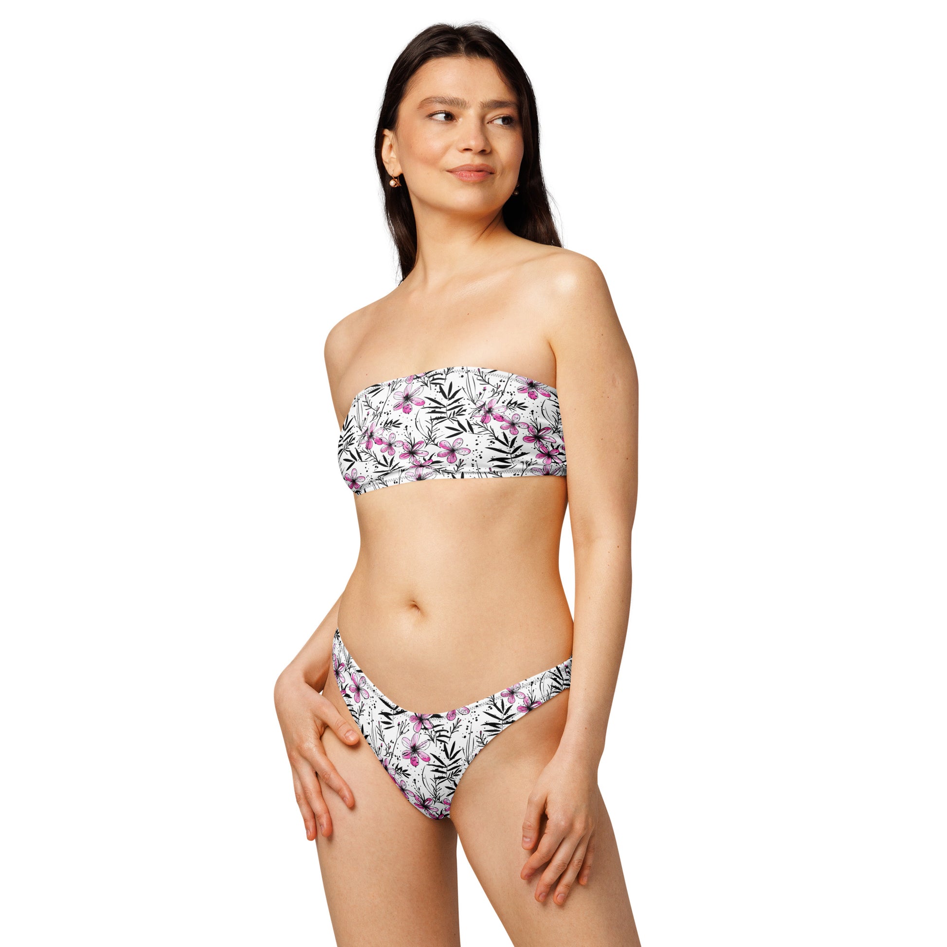 nachhaltiger-bandeau-bikini-inky-petals-v4-recyceltes-material-mit-allover-druck-bikini-jlr-design-2 - JLR Design