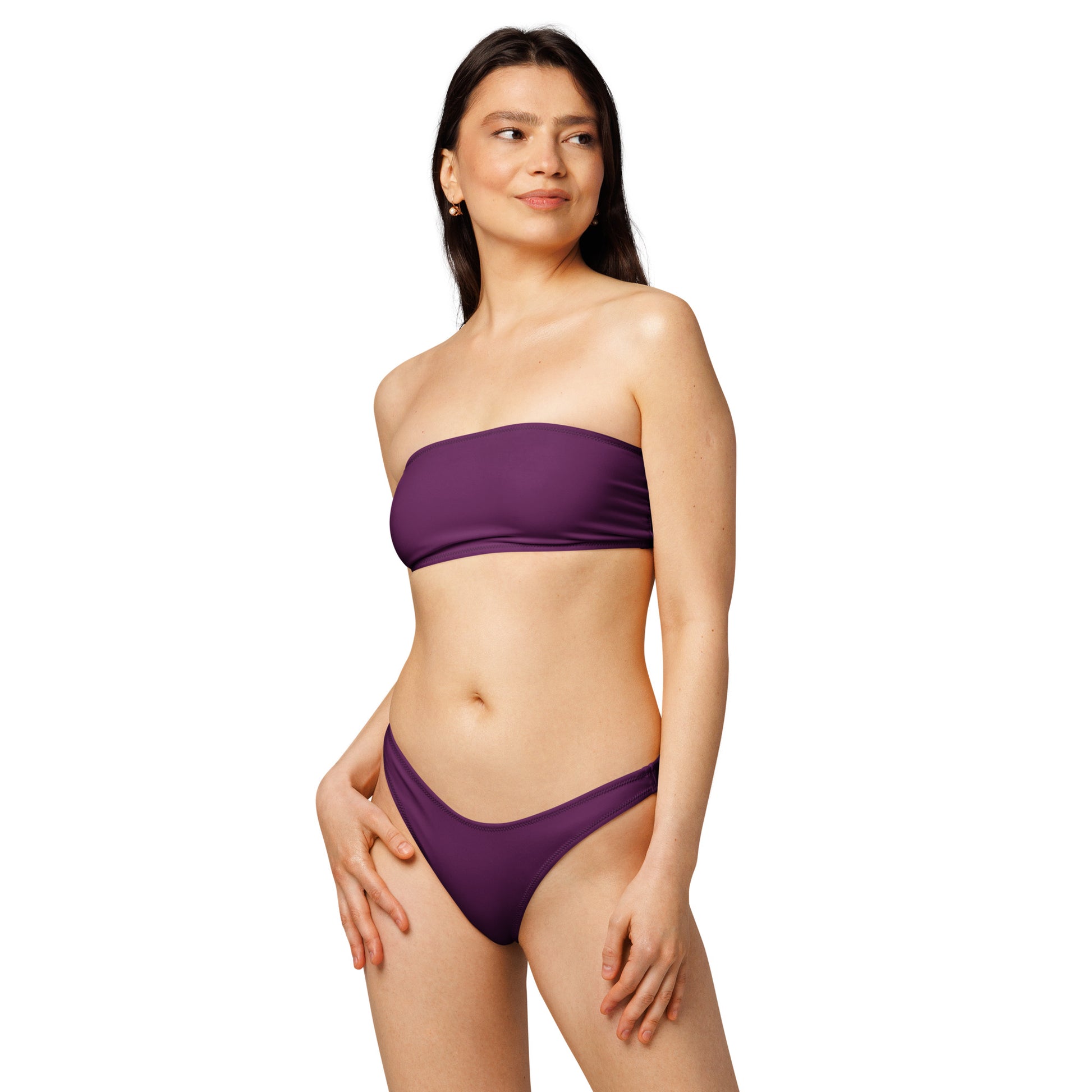 nachhaltiger-bandeau-bikini-tyrian-purple-recyceltes-material-mit-allover-druck-bikini-jlr-design-2 - JLR Design