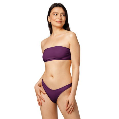 nachhaltiger-bandeau-bikini-tyrian-purple-recyceltes-material-mit-allover-druck-bikini-jlr-design-2 - JLR Design