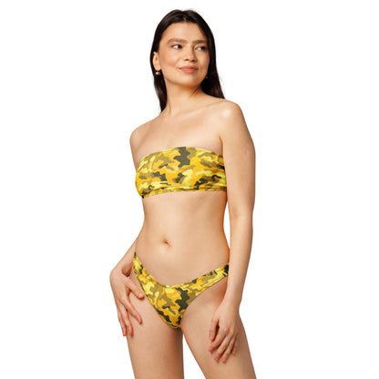 nachhaltiger-bandeau-bikini-yellow-camouflage-v1-recyceltes-material-mit-allover-druck-bikini-jlr-design-2 - JLR Design