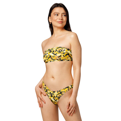 nachhaltiger-bandeau-bikini-yellow-camouflage-v3-recyceltes-material-mit-allover-druck-bikini-jlr-design-2 - JLR Design