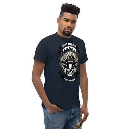 native-american-skull-herren-t-shirt-t-shirt-jlr-design-13 - JLR Design