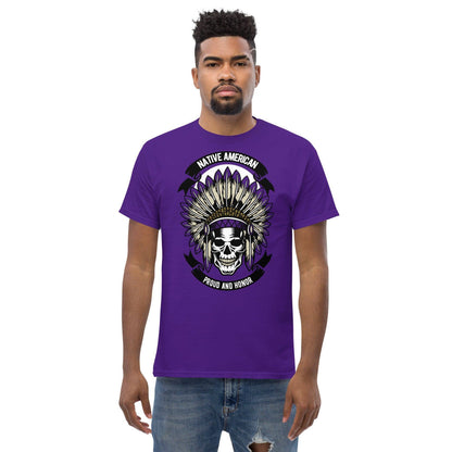native-american-skull-herren-t-shirt-t-shirt-jlr-design-14 - JLR Design