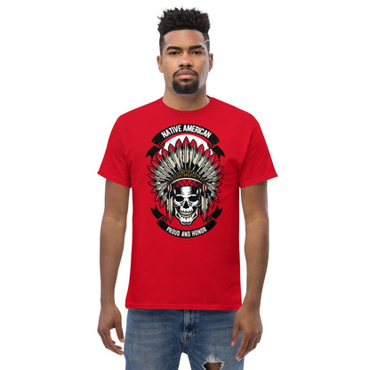 native-american-skull-herren-t-shirt-t-shirt-jlr-design-18 - JLR Design