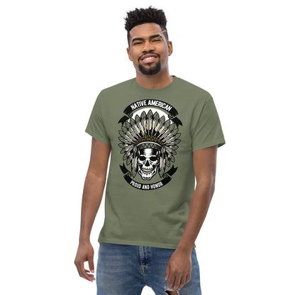 native-american-skull-herren-t-shirt-t-shirt-jlr-design-31 - JLR Design
