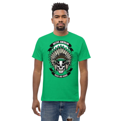 native-american-skull-herren-t-shirt-t-shirt-jlr-design-34 - JLR Design