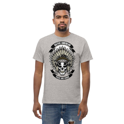 native-american-skull-herren-t-shirt-t-shirt-jlr-design-38 - JLR Design