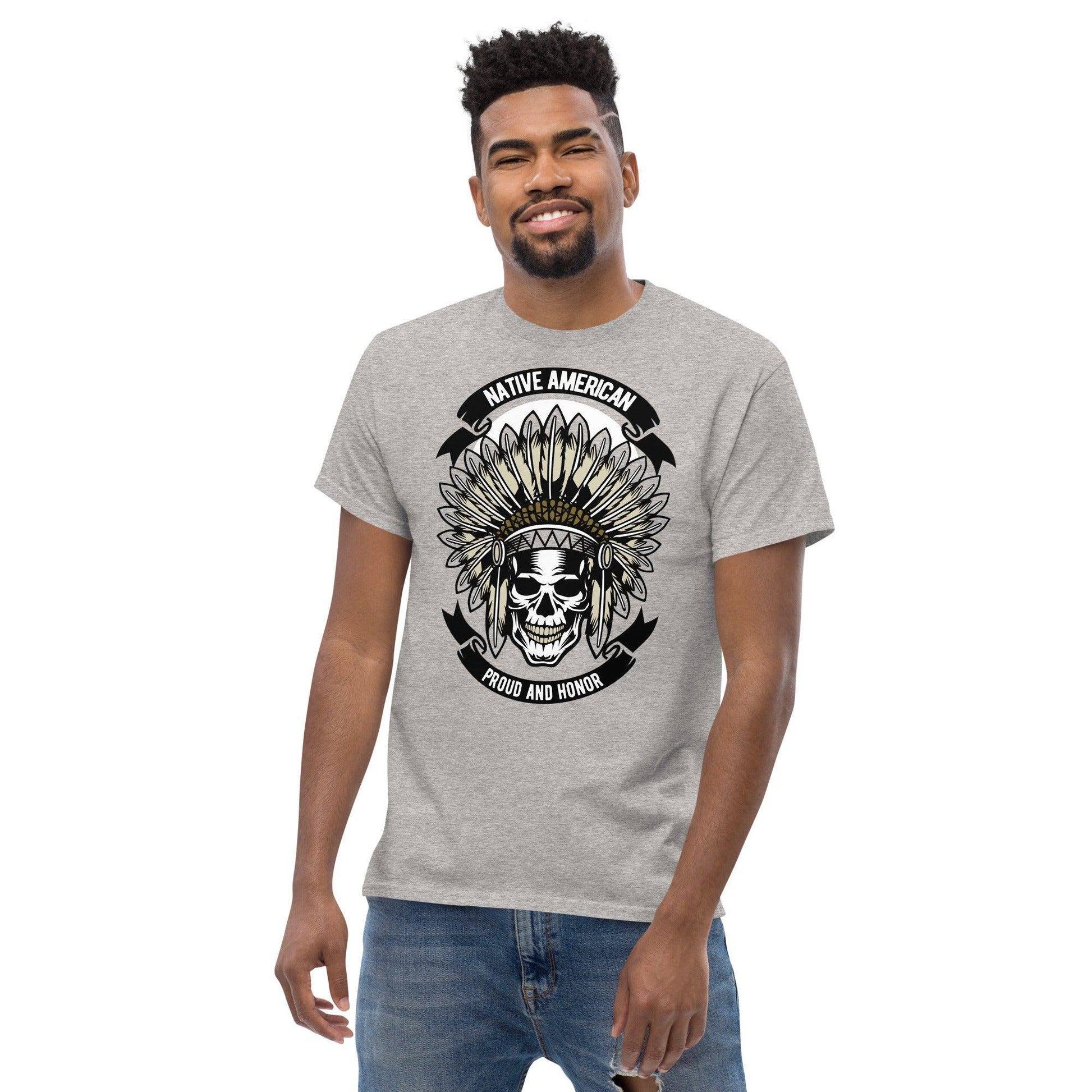 native-american-skull-herren-t-shirt-t-shirt-jlr-design-39 - JLR Design