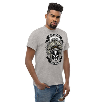 native-american-skull-herren-t-shirt-t-shirt-jlr-design-41 - JLR Design