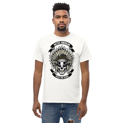 native-american-skull-herren-t-shirt-t-shirt-jlr-design-42 - JLR Design