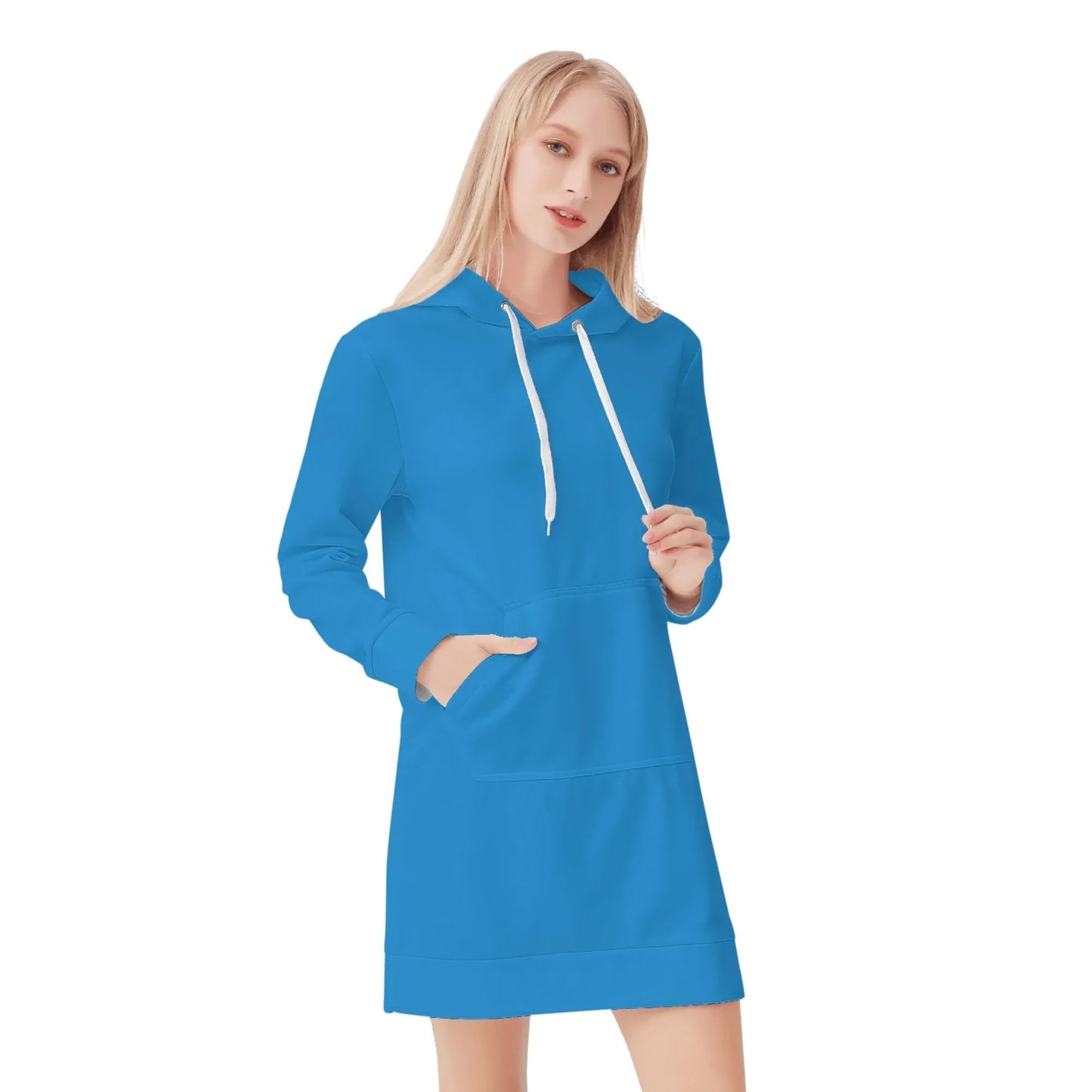 navy-blue-damen-hoodiekleid-warmes-velvet-kapuzenkleid-aus-weichem-samt-fleece-hoodiekleid-jlr-design-1 - JLR Design