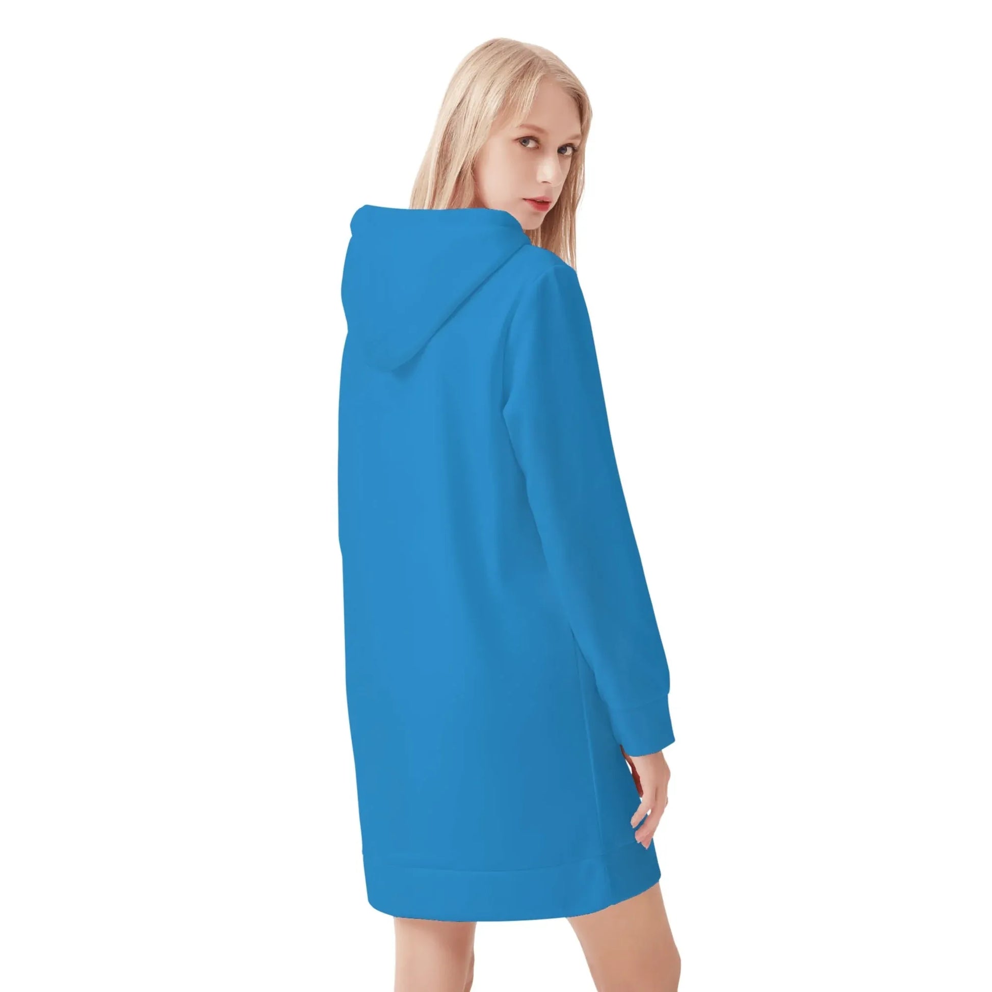 navy-blue-damen-hoodiekleid-warmes-velvet-kapuzenkleid-aus-weichem-samt-fleece-hoodiekleid-jlr-design-2 - JLR Design