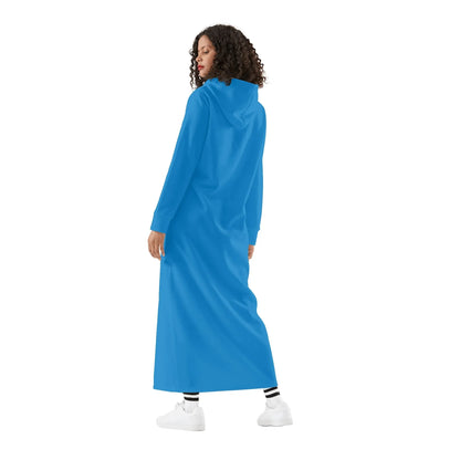navy-blue-damen-maxi-hoodiekleid-knochellanges-kapuzenkleid-aus-weich-angerautem-fleece-hoodiekleid-jlr-design-2 - JLR Design