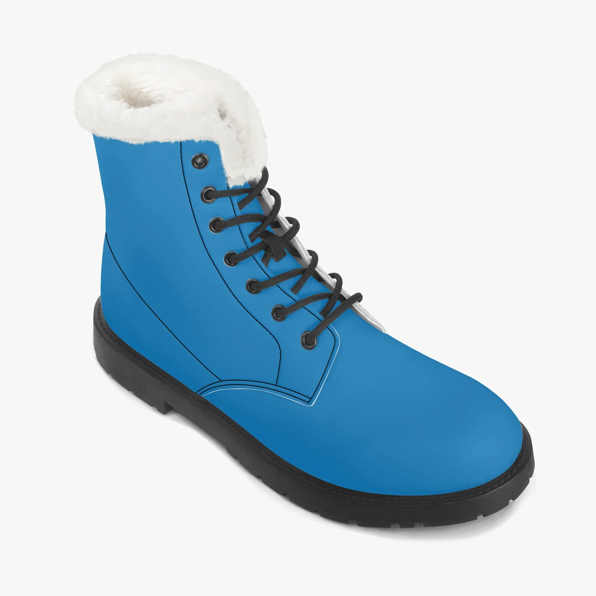 navy-blue-faux-fur-leder-boots-boots-jlr-design-7 - JLR Design