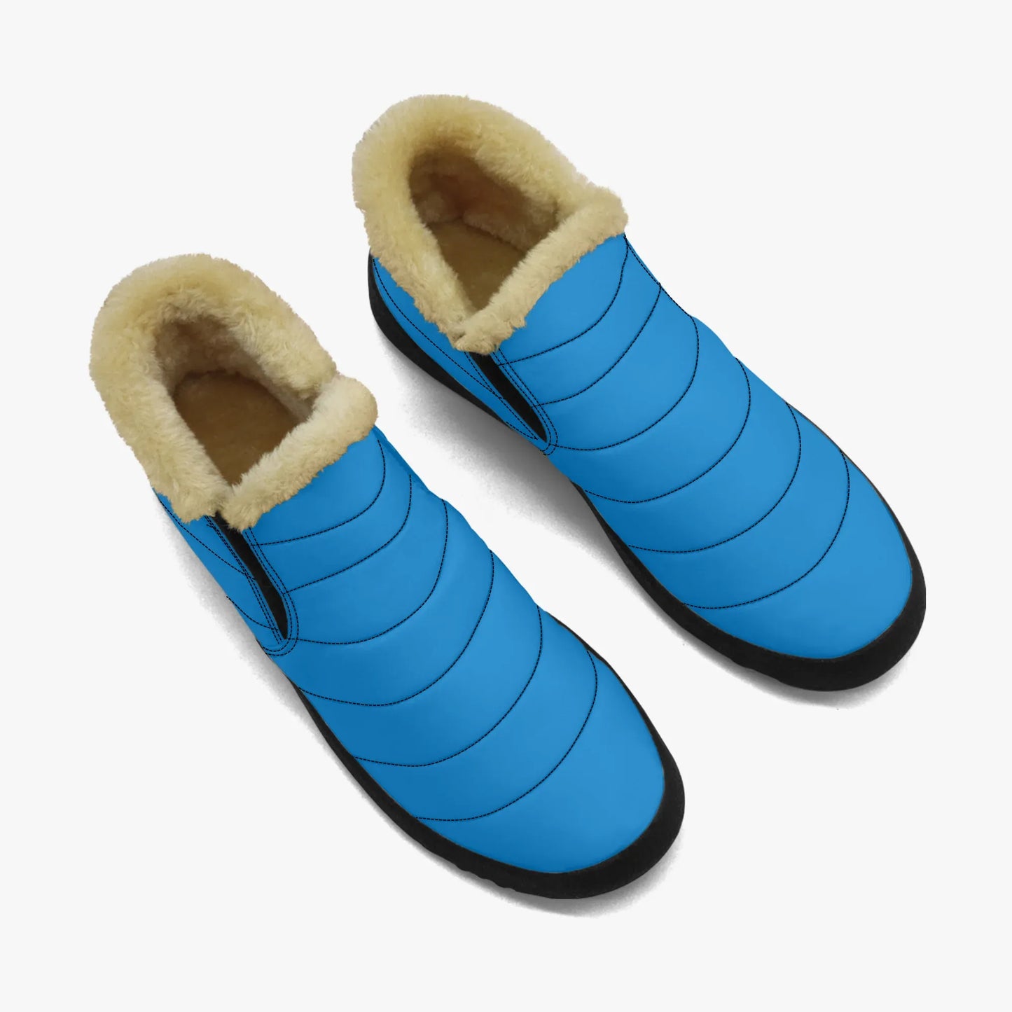 navy-blue-faux-fur-slipper-slipper-jlr-design-2 - JLR Design