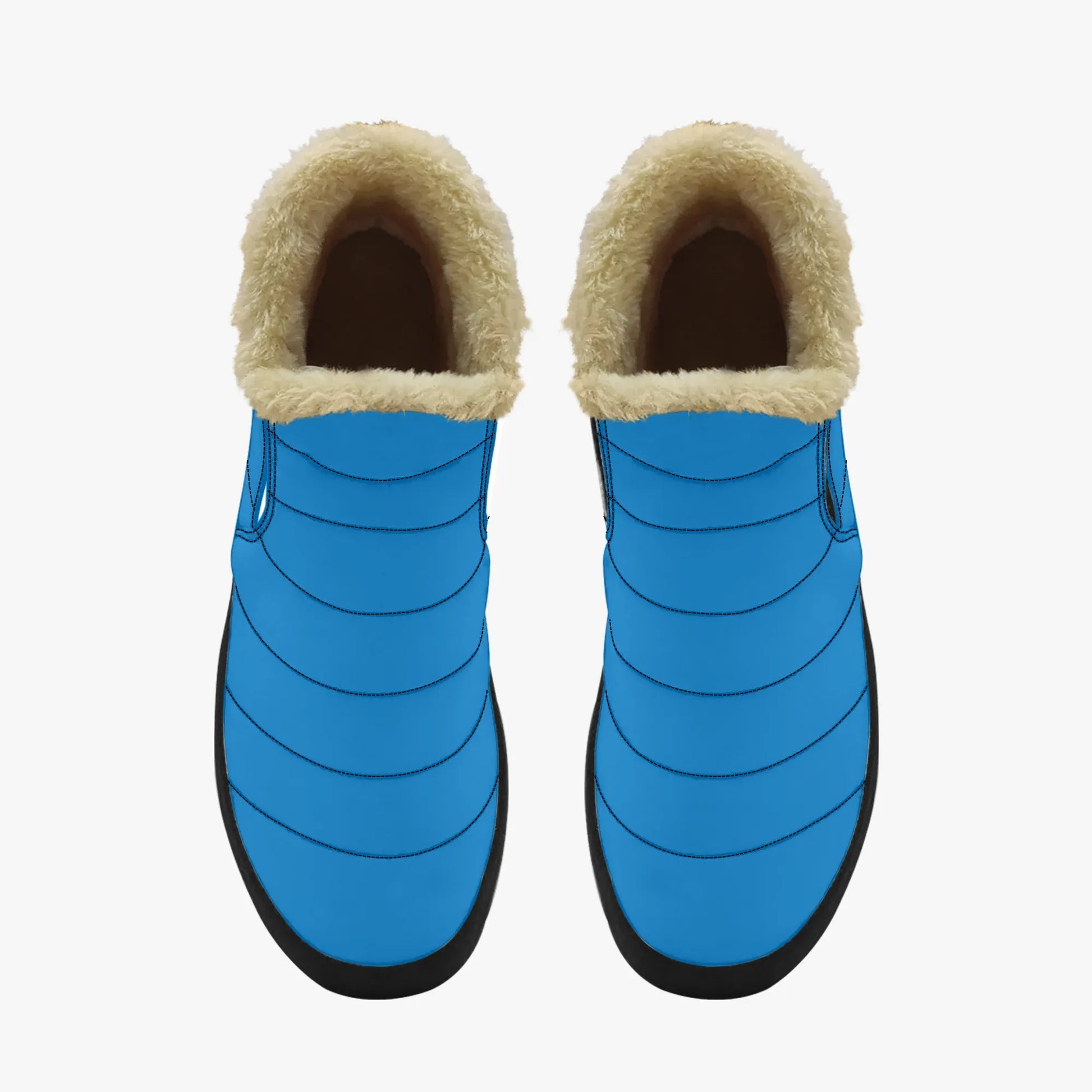 navy-blue-faux-fur-slipper-slipper-jlr-design-5 - JLR Design