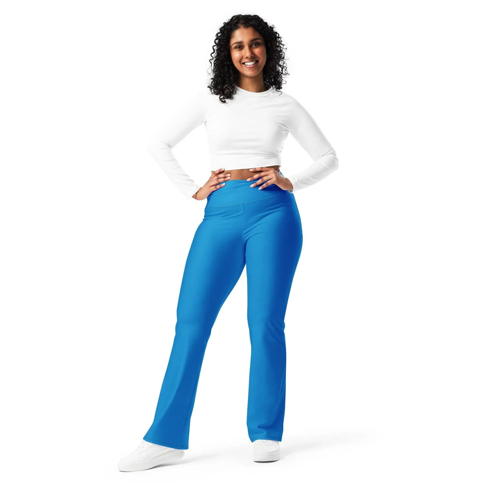 navy-blue-high-waist-flare-leggings-flare-leggings-jlr-design-8 - JLR Design