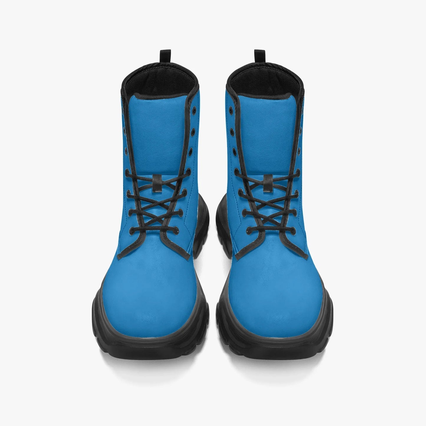 navy-blue-leather-chunky-boots-boots-jlr-design-5 - JLR Design