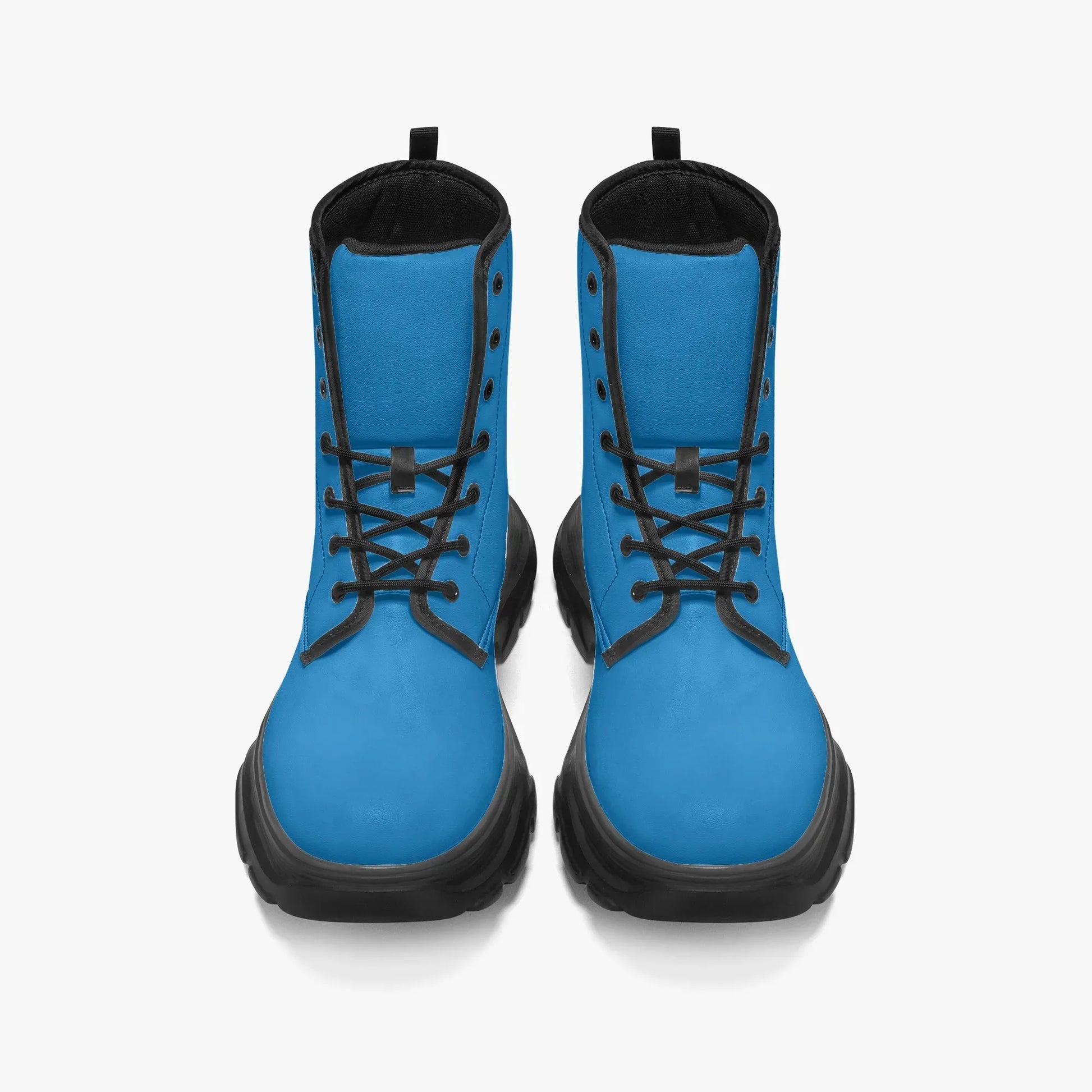 navy-blue-leather-chunky-boots-boots-jlr-design-5 - JLR Design