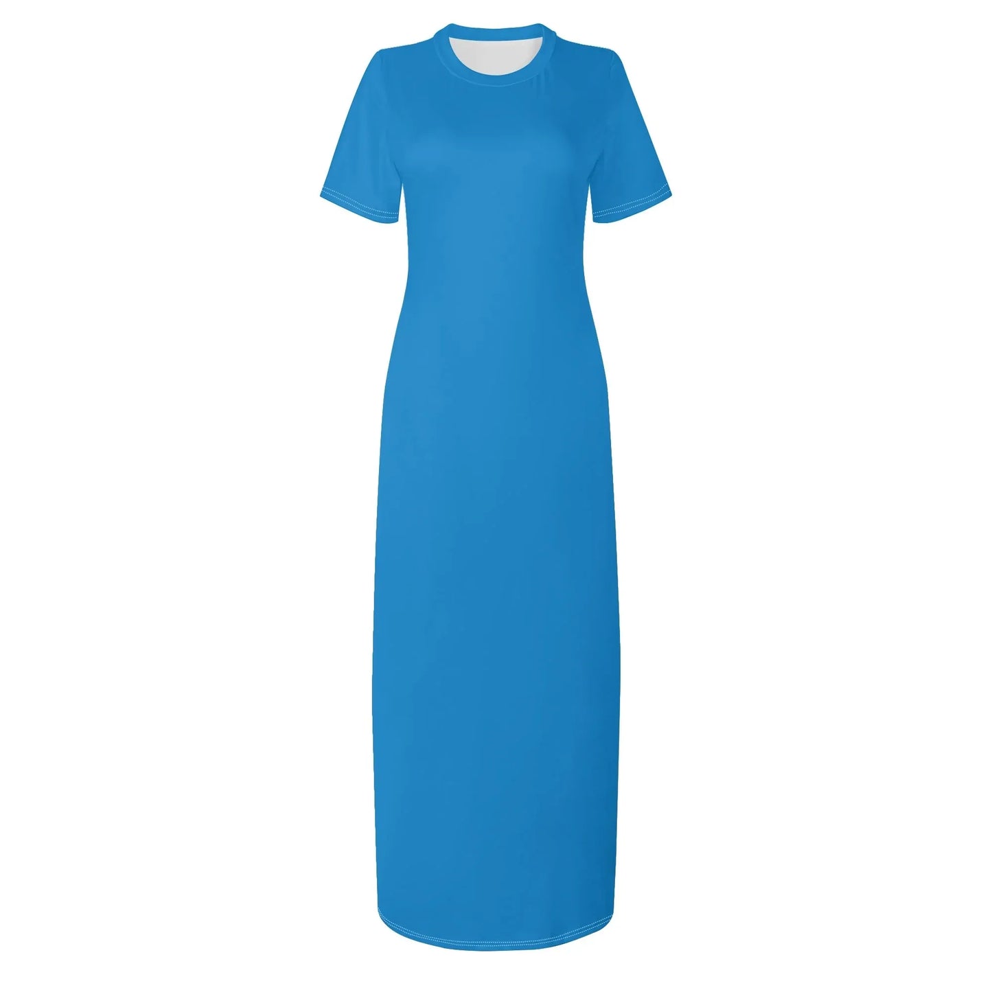 navy-blue-short-sleeve-long-dress-long-dress-jlr-design-3 - JLR Design
