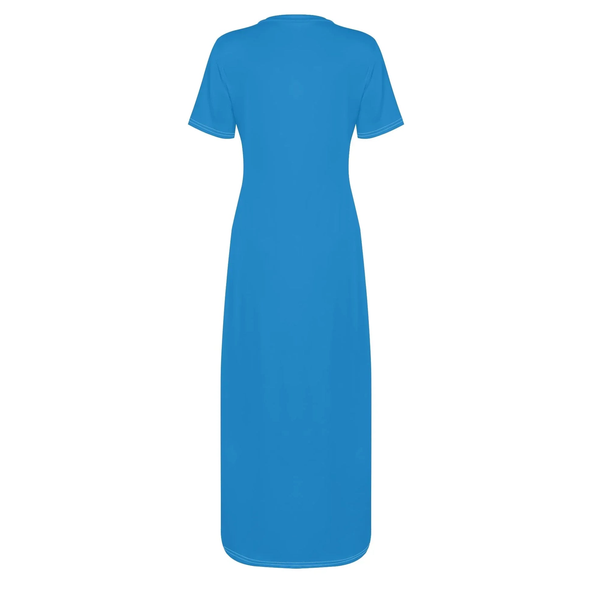 navy-blue-short-sleeve-long-dress-long-dress-jlr-design-4 - JLR Design
